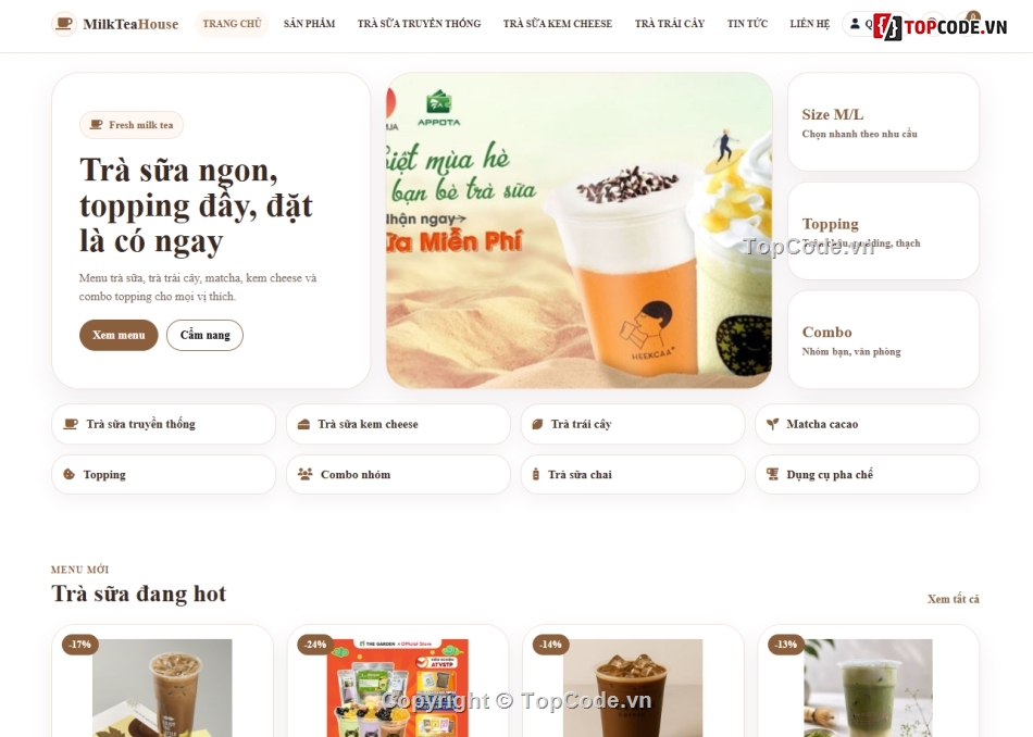 web bán sữa,web bán trà sữa,bán trà sữa